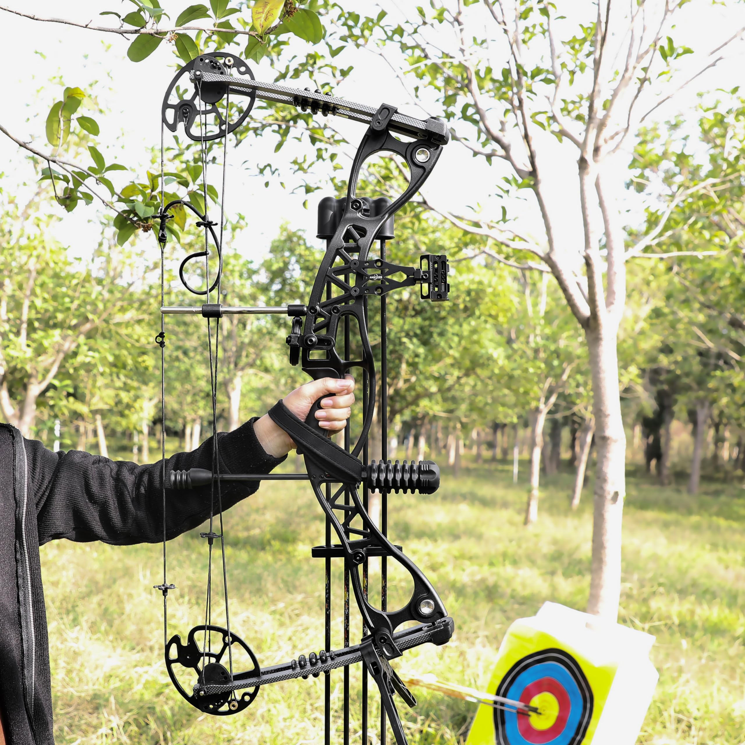 Archery Steel Ball Compound Bow Kit For Adult Hunting Target Practice