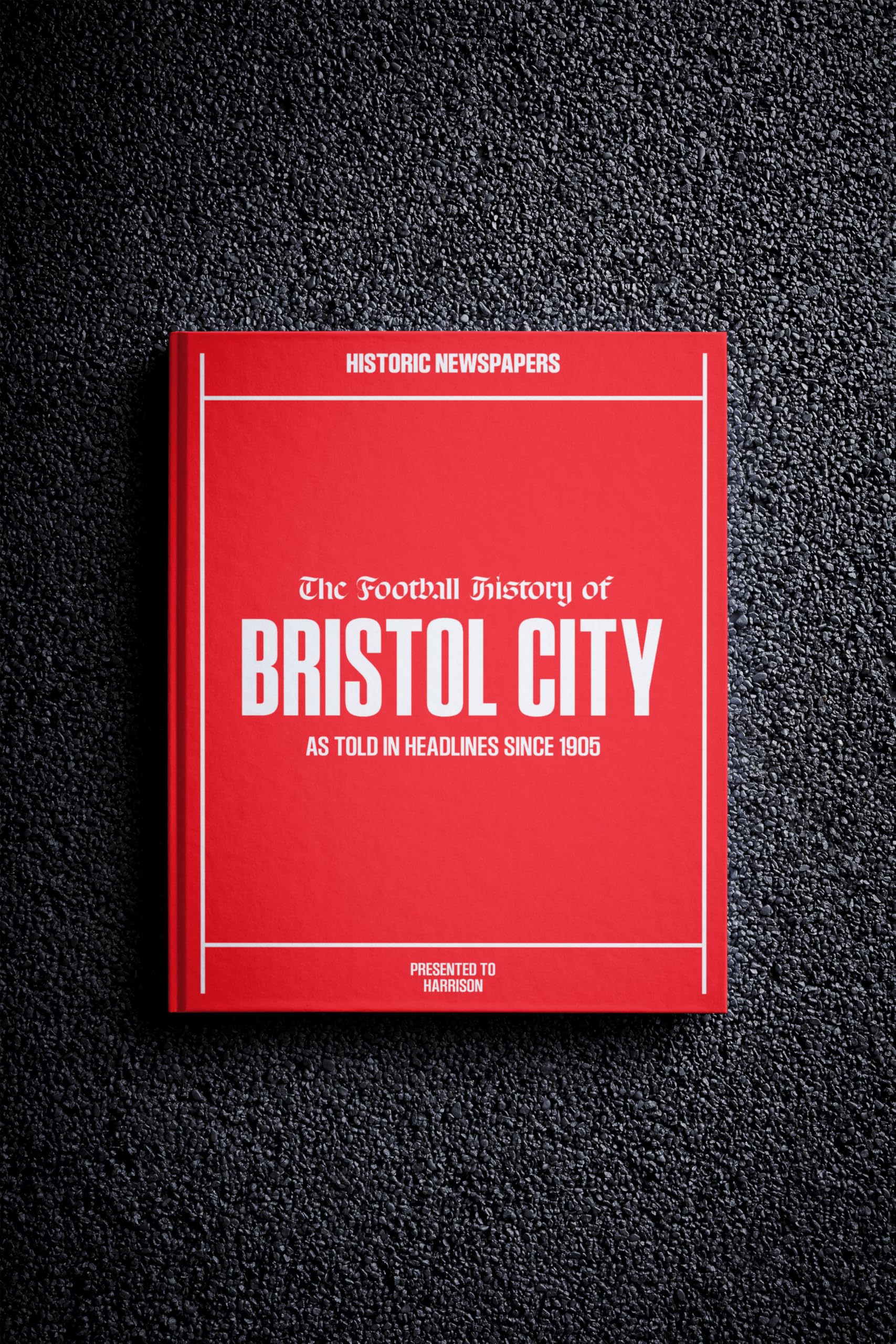 Personalised Bristol City Football Newspaper History Book — image 1