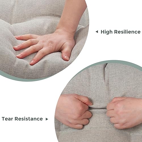 Miniatura 5 de Magpie Fabrics Cojín de banco para interiores y exteriores, 45 x 18 pulgadas, antideslizante, resistente al agua, largo, cojín de sofá biplaza para