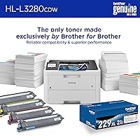 Vista 4 de Brother HL-L3280CDW Wireless Compact Digital Color Printer with Laser Quality Output, Duplex, Mobile Printing & Ethernet Includes 2 Month Refresh