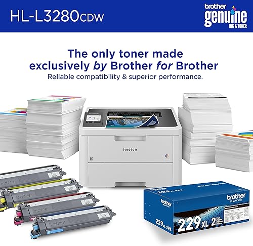 Miniatura 4 de Brother HL-L3280CDW Impresora digital inalámbrica compacta a color con salida de calidad láser, impresión dúplex, móvil y Ethernet | Incluye 2 meses