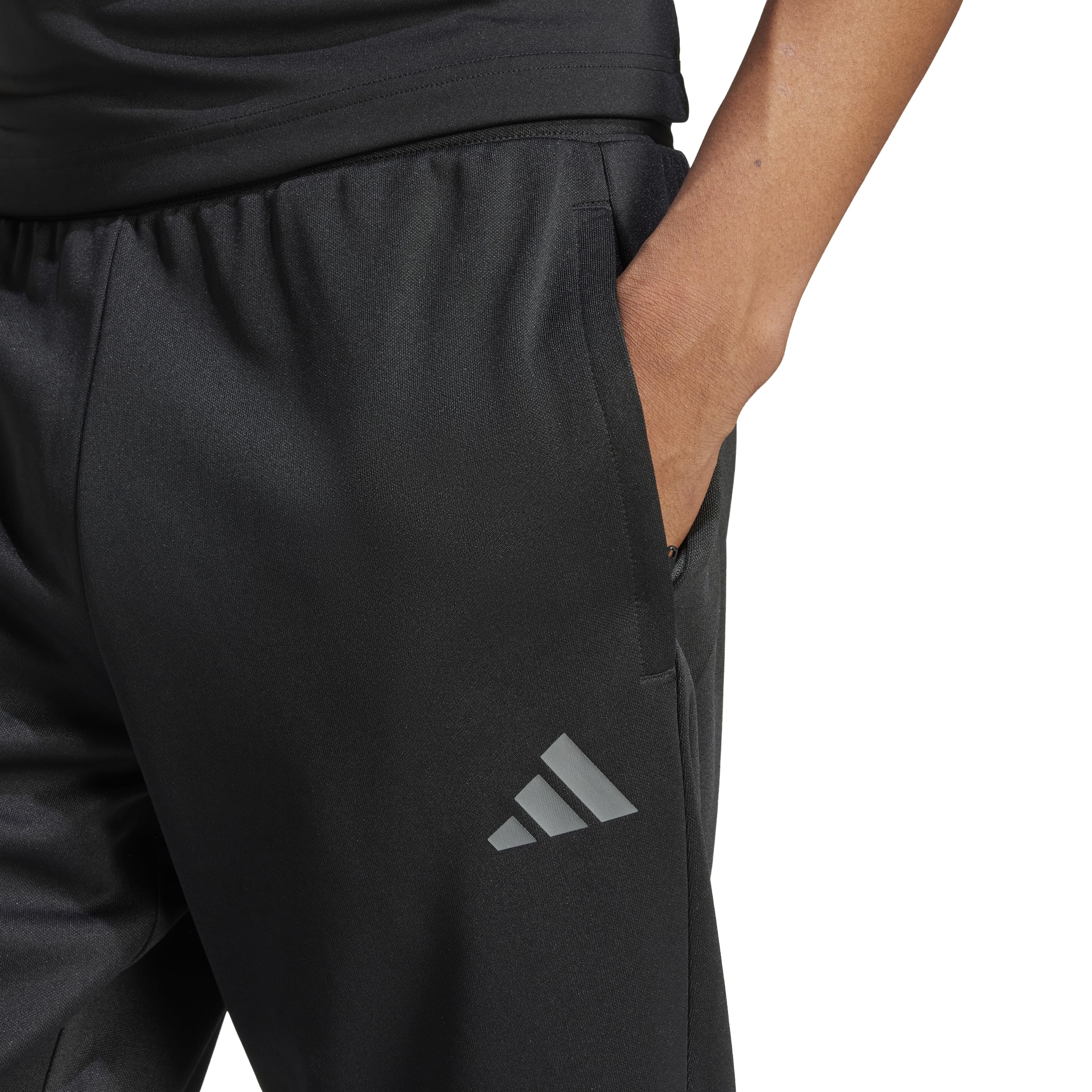 Adidas Pantalones Cónicos Ajustados de Corte Sereno de 3 Rayas - Pantalones Deportivos Hombre