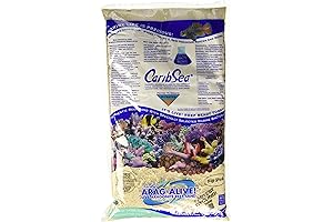 CaribSea Arag-Alive 20 lb Fiji Pink Sand: Experience the Vibrancy of Marine...