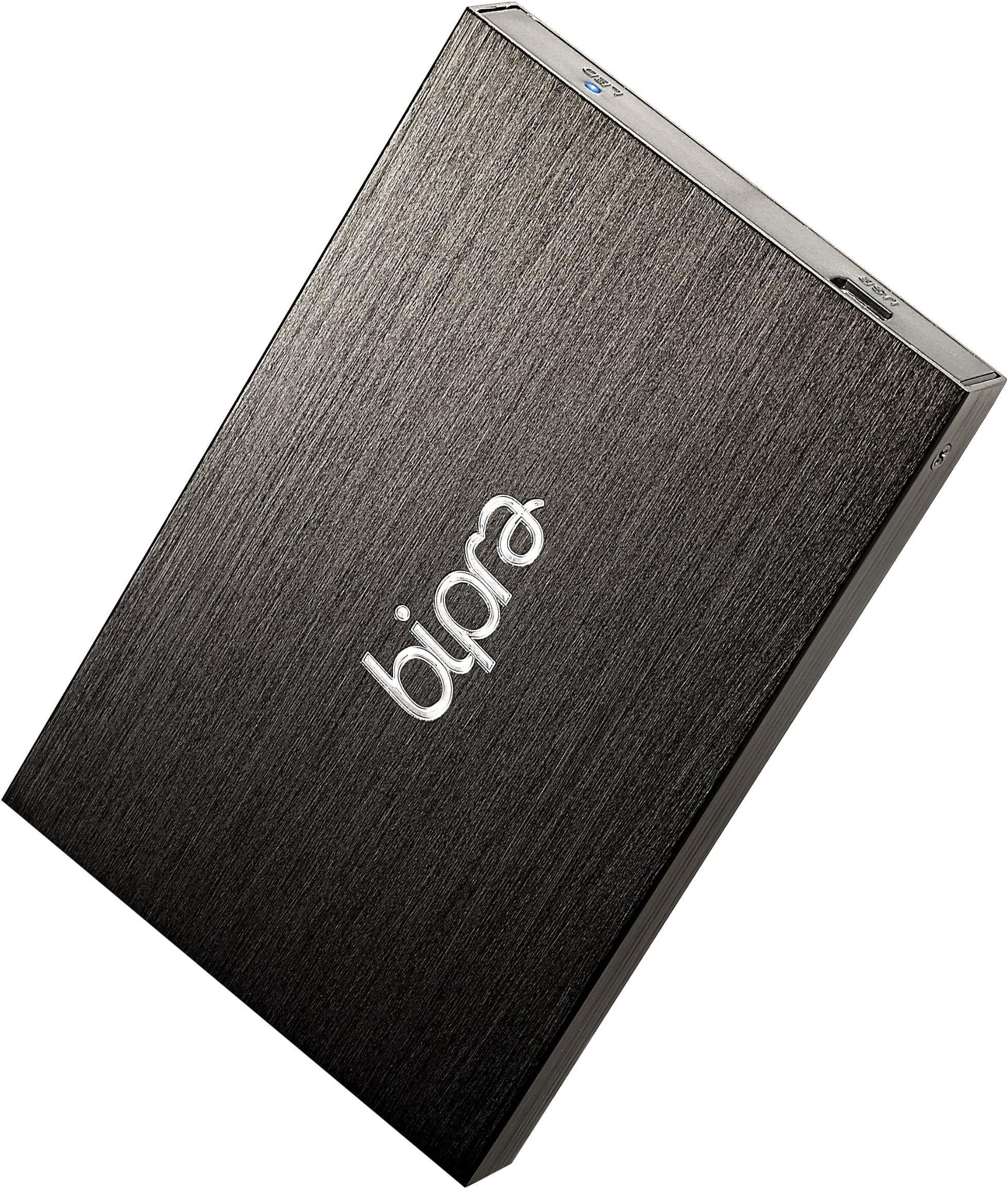 BIPRA 120Gb 120 Gb 2.5" USB 2.0 External Pocket Slim Hard Drive - Black - Fat32