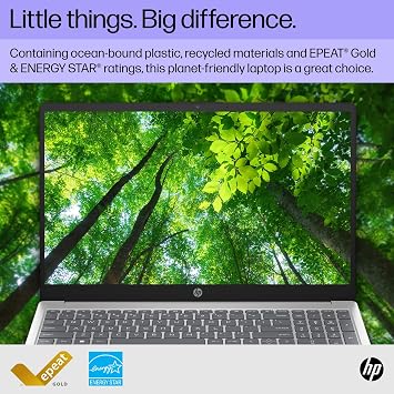 HP 15 inch Laptop, HD Display, 13th Generation Intel Core i5-1334U, 8 GB RAM, 512 GB SSD, Intel Iris Xe Graphics, Windows 11 Home, 15-fd0012nr (2024)