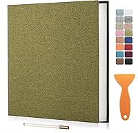 Vista 31 de Álbum autoadhesivo para fotos de 3x5, 4x6, 5x7, 6x8, 8x10, 8.5x 11 u 11x10.6 pulgadas, 40 páginas, de 11 x 10.6 pulgadas, tapa de lino, bricolaje