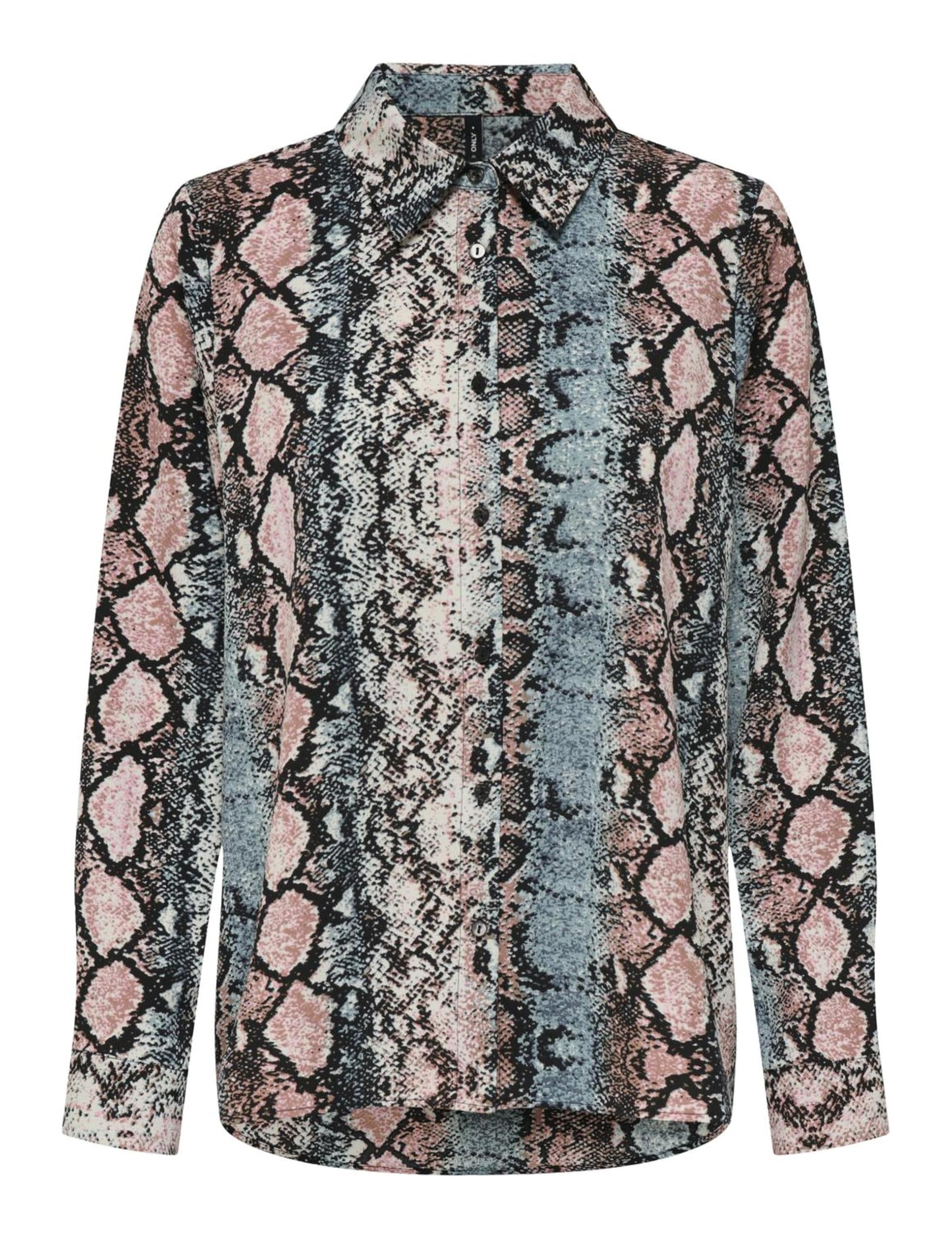 Onlnova Life Vis L/S New Grace Shirt, Ombré Blue, L