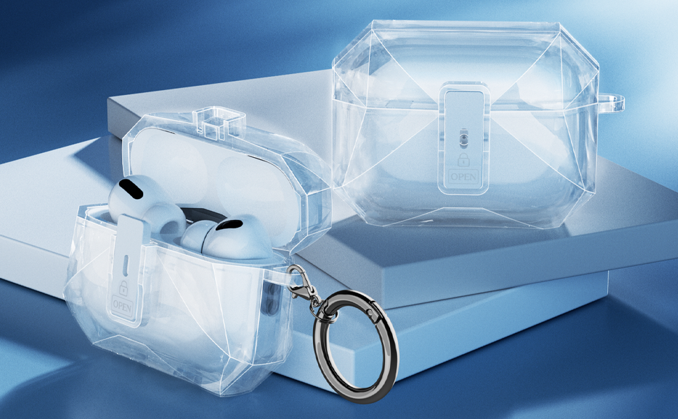 AirPods Pro 2 クリアケース付 Amazon | ZENIX DESIGN TECH Airpods pro2 用 ケース カラビナ付き