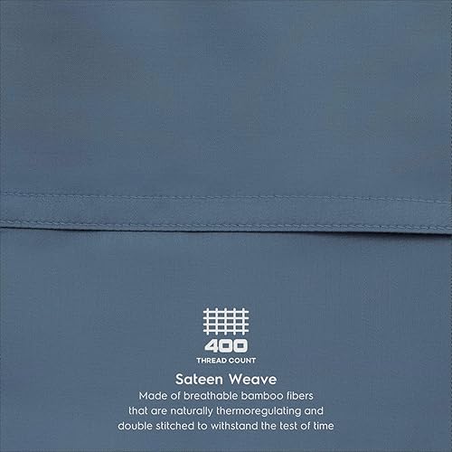 Miniatura 3 de Tafts Juego de funda de edredón tamaño King, juego de 3 piezas, 100% viscosa pura derivada de bambú, lujosamente suave, sedoso y refrescante, 2