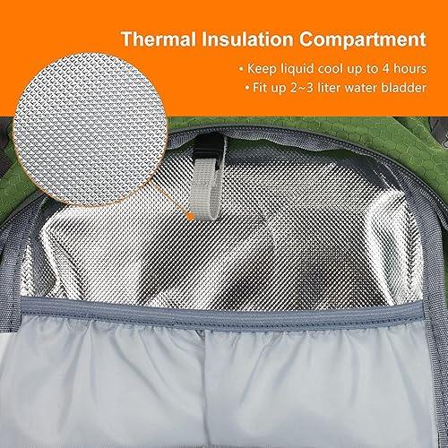 Miniatura 4 de Mochila de senderismo impermeable para ciclismo, 15L, ligera, duradera, para esquí, snowboard, correr, ciclismo MTB