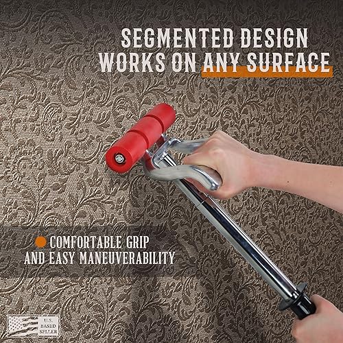 Miniatura 3 de DCT - Rodillo de presión de costura para suelos de alta resistencia, extensible de 17 a 27 pulgadas, laminado, vinilo, alfombra, azulejo, suelo de