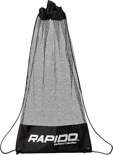 Miniatura 7 de Phantom Aquatics Rapido Boutique Collection Clareza - Juego de máscara de lente de vidrio templado con tres ventanas, con bolsa de transporte