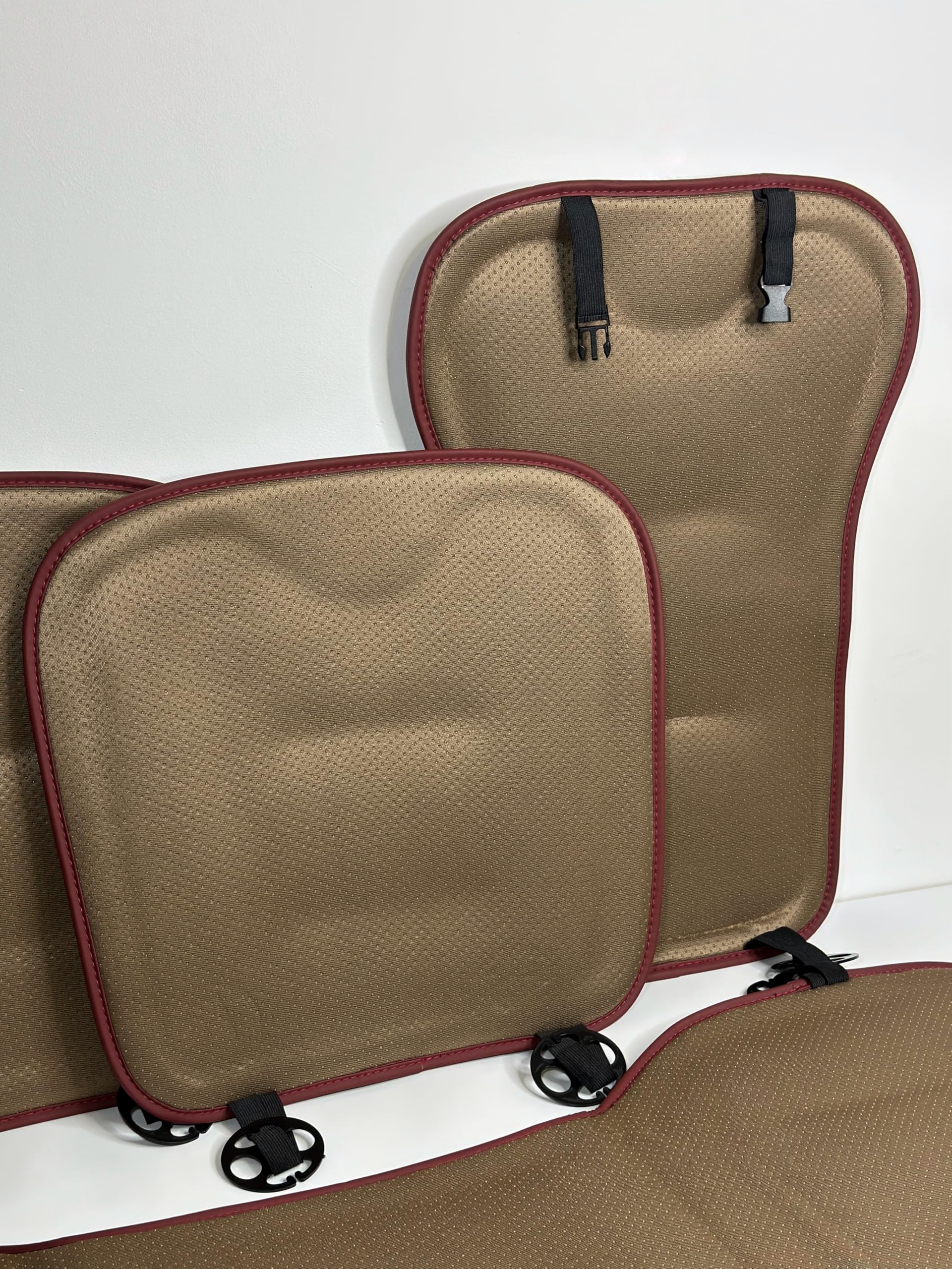 COMPLETO UNIVERSALE PER HONDA Tappetini protettivi NUOVO DESIGN Coprisedili per auto qualsiasi modello, cuscino, protezione per sedile auto traspirante, articoli per auto, pelle PU. Colore rosso