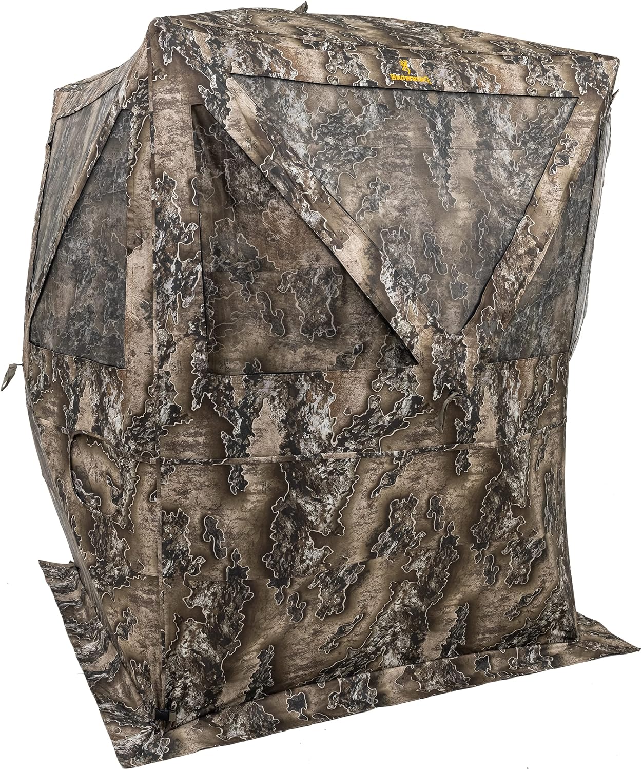 Browning Envy Tall Tent Hunting Blind Featuring 180 Degree Windows with Shoot Through Mesh and Silent Open, Silent Magnetic Door System, and Brush Loops