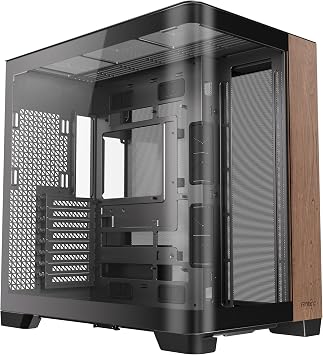 Antec C8 Curve Wood, Fans not Included, Wooden Front Panel, Super Wide Angle Single Curved Glass, Dual-Chamber Layout, Type-C, 360mm Radiator Support, RTX 40 Compatible, Full-Tower E-ATX PC Case