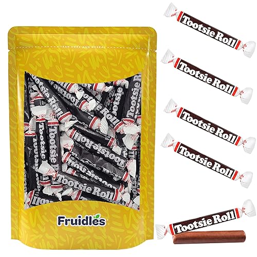 Miniatura 4 de Fruidles Tootsie Roll, caramelo de chocolate y masticable, lácteos certificados Kosher, sin gluten, sin maní, bolsa resellable (200 unidades (5