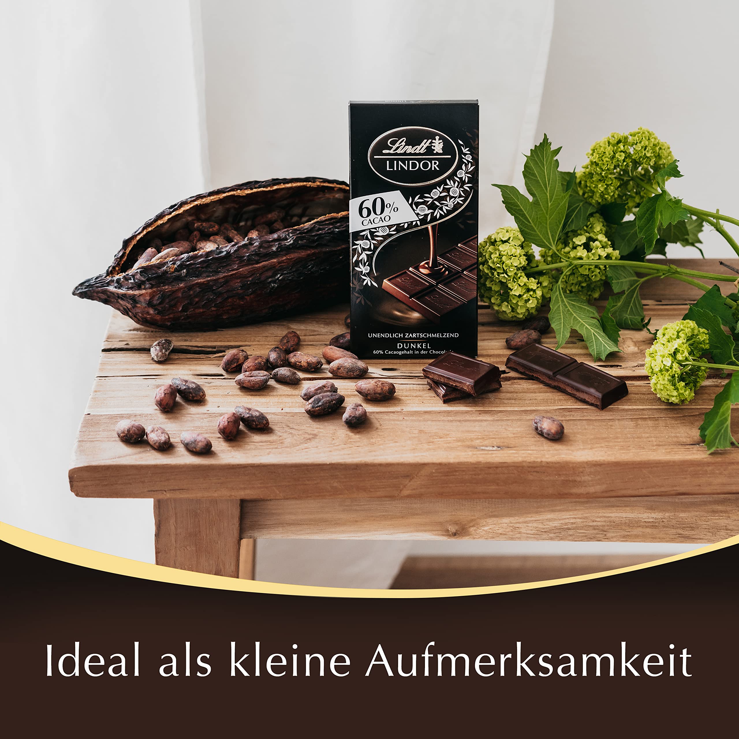 Lindt Lindor Filled Dark Chocolate Bar, 100 grams 3