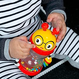 Baby Einstein Cals Sensory Shake-up Developmental Activity Rattle Toy, BPA Free, for Infants Ages 3 Months and up