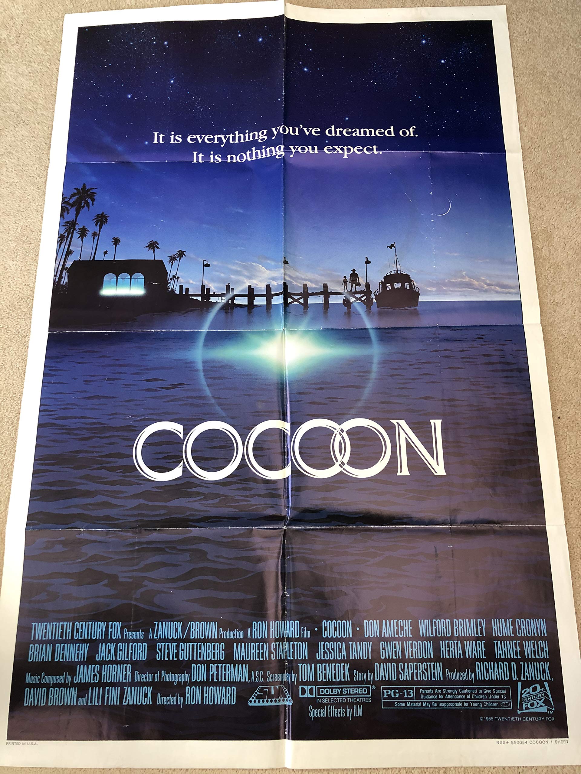 Amazon.com: COCOON (1985) Original Authentic Movie Poster