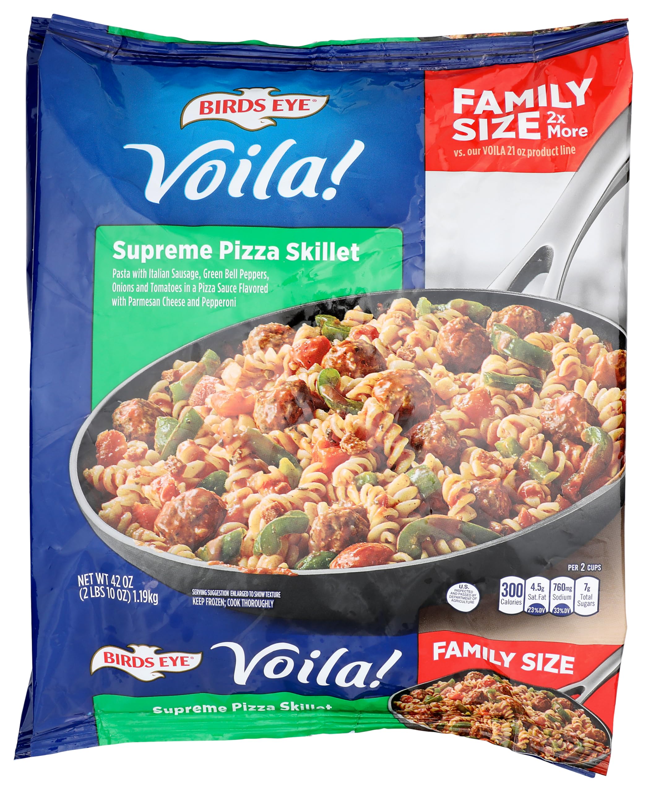 Amazon.com: Birds Eye Voila! Family Size Supreme Pizza Skillet
