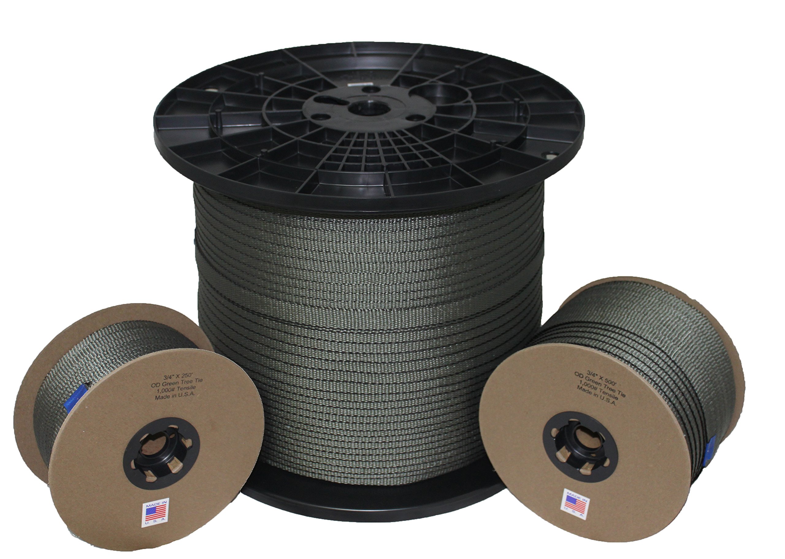 Tree Tie - 3/4 Inch - 1,000 lb. - Guying and Staking - Made in USA (500 Feet)