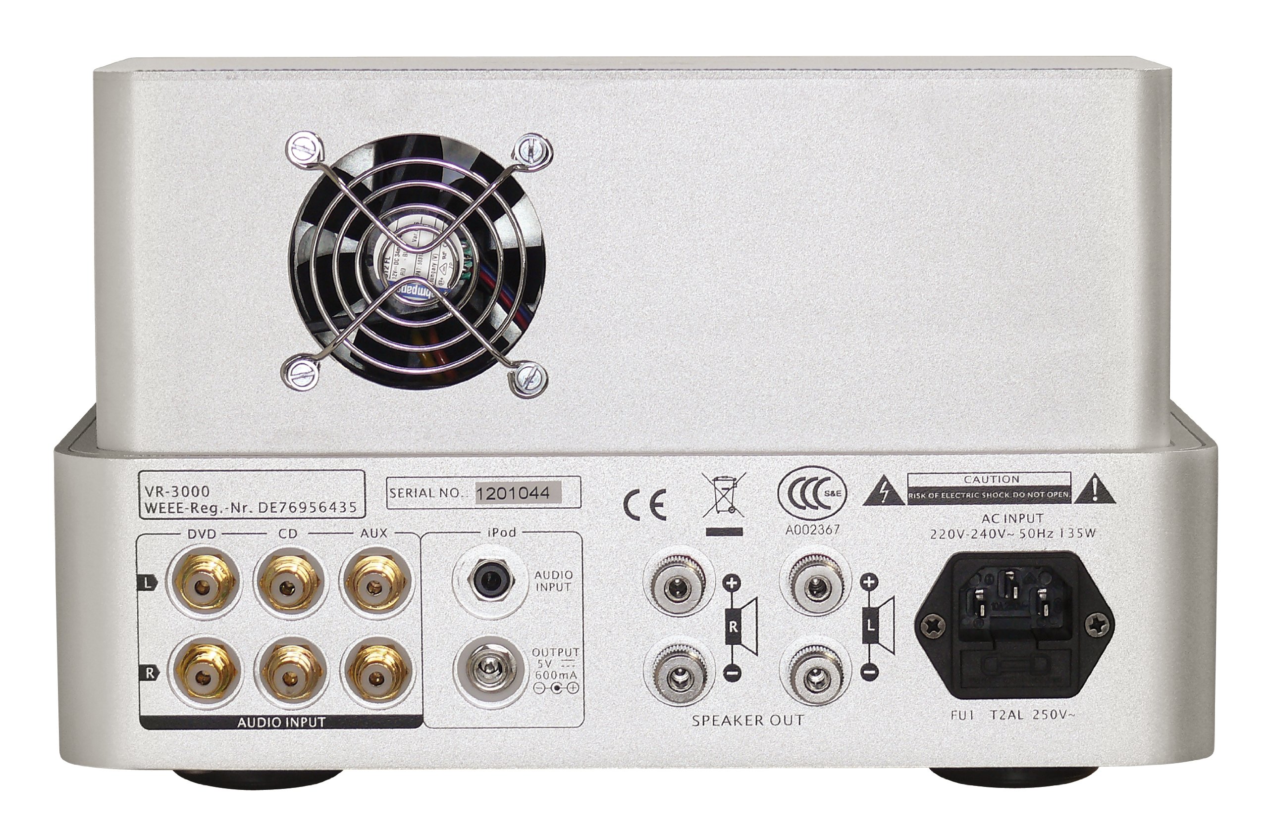 Dynavox VR-3000 - Amplificatore valvolare con docking station per Apple iPod