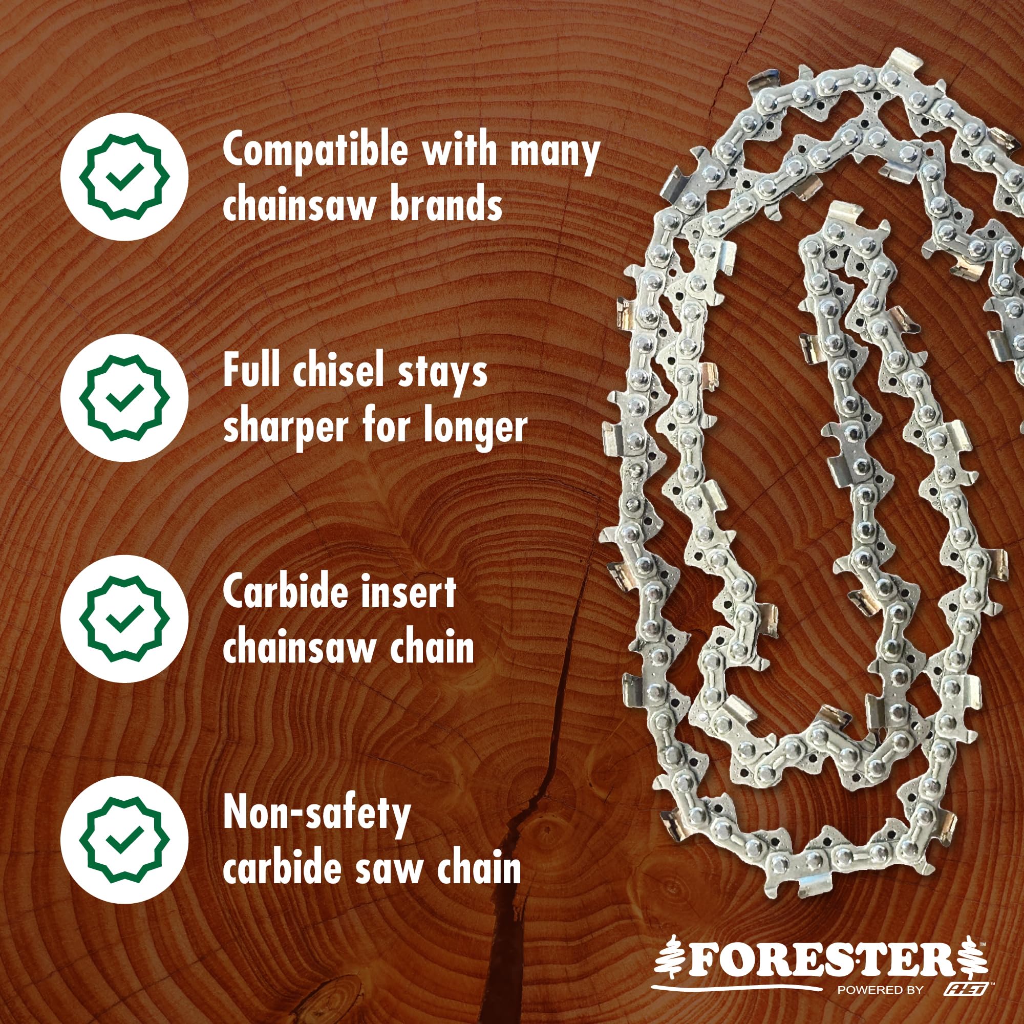 Amazon.com: FORESTER 20in Carbide Full-Chisel Chainsaw Chain