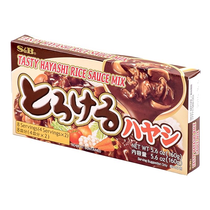 S&B Tasty Hayashi Rice Sauce Mix, 5.6-Ounce