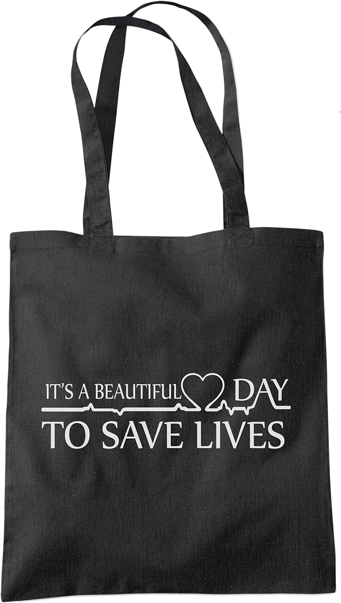 HotScampAnatomy Bag It's a Beautiful Day To Save Lives Tote Shopping Bag - Hospital TV Show Merch My Person Grays Merch Cotton Tote Bag