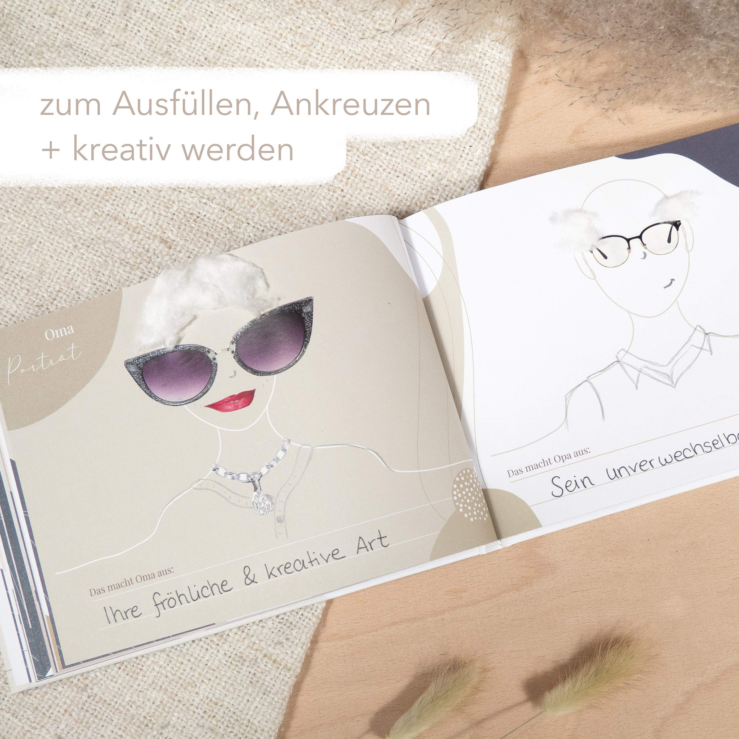 mintkind® "Mein liebes Enkelkind" Fotoalbum zum selbstgestalten Baby I Schwangerschaft verkünden Geschenke für Oma I Erinnerungsbuch Baby Enkel I Opa Geschenk Geburt I Beste Oma Geschenke für Opa