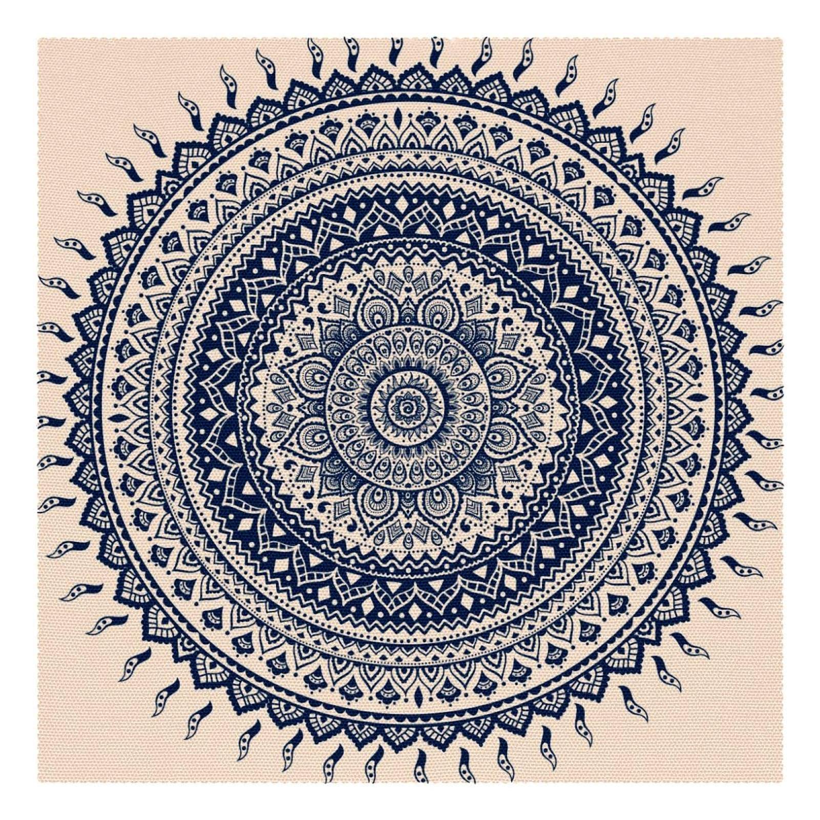 Set de table mandala antidérapant pour protéger les meubles des plats chauds