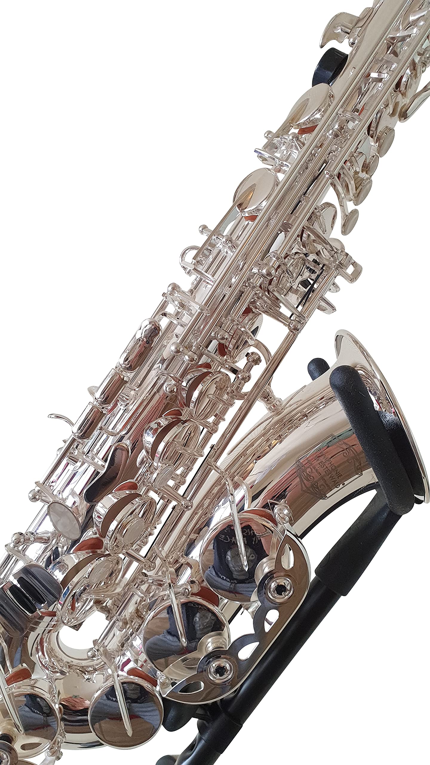 Altsaxophon, echt versilbert, inkl. Luxus-Hartschalenkoffer und Zubehör, Neu, Design Altsaxofon, Saxophon Alt