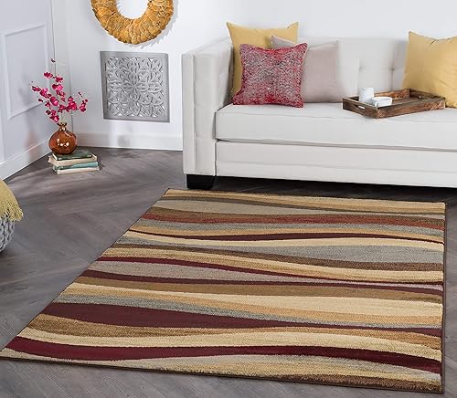 Miniatura 60 de Raleigh - Alfombra ovalada grande de 7 x 10 pies para sala de estar y dormitorio, alfombra tradicional floral - Alfombras para Salas Grandes Beige