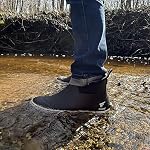 8 Fans Mens Deck Boots, Waterproof Rubber Rain Boots, Anti-Slip Fishing Booties, Short Ankle Shoes for Boating, Outdoor