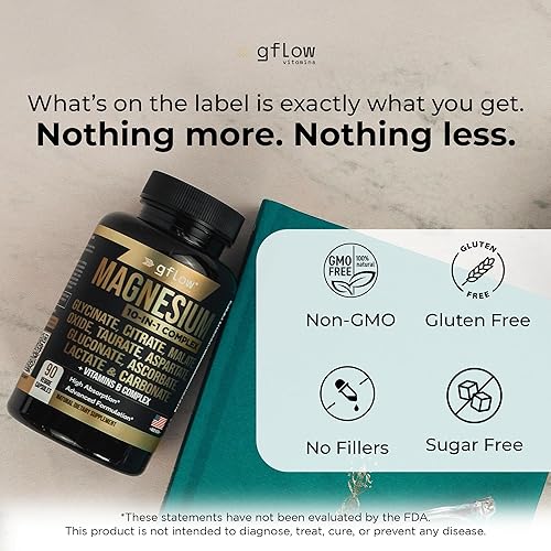 Miniatura 8 de Suplemento complejo de magnesio – 10 formas activas, glicinato, citrato, malato, óxido, taurato, aspartato, gluconato, ascorbato, lactato,