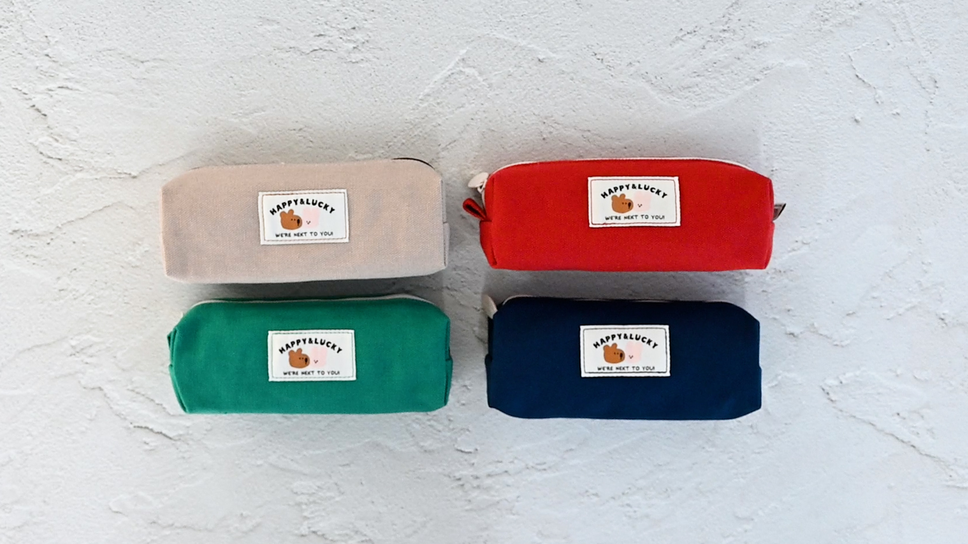 Amazon.co.jp: モノライク ハッピーとラッキーブロック ペンケース、赤