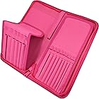 MyArtscape Paint Brush Holder, Purple Organizer For 15 Short Handle Brushes