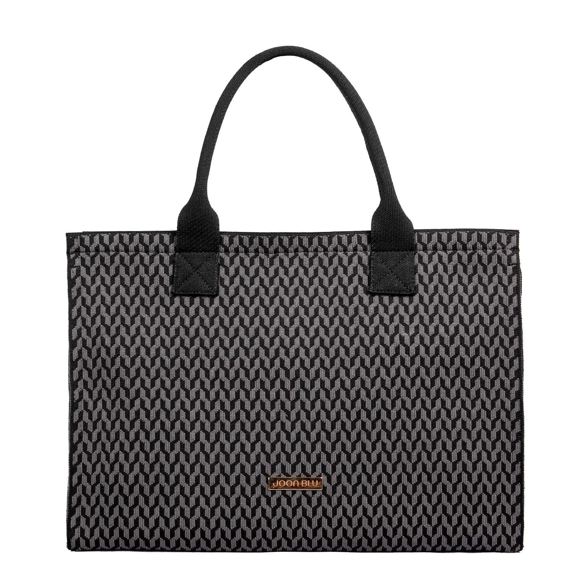 Joon Blu Big Black Oversized Laptop Tote Bag for women and girls | Stylish,Spacious,Lightweight bag with laptop compartment Grandeur Large Tote Bag-Black & Grey (B0D2KG3JXK) Amazon Price History, Amazon Price Tracker