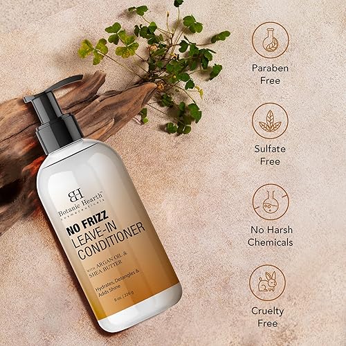 Miniatura 6 de Botanic Hearth Acondicionador sin enjuague para cabello rizado, encrespado, seco y dañado  Acondicionador desenredante con manteca de karité, aceite