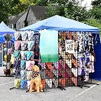 Vista 7 de Fumete 4 pares de patas de rejilla de alambre, base en T, tubo rectangular, soporte de pared de alambre, base de panel de rejilla, accesorios