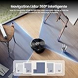 Proscenic Q20 Plus Robot Vacuum Cleaner Washer 10000Pa with Bagless Station Automatic Emptying, 200Min Robot Vacuum Cleaner and Mop, Nav Lidar Mapping, Obstacle Avoidance, For Pet Hair Rugs - 2