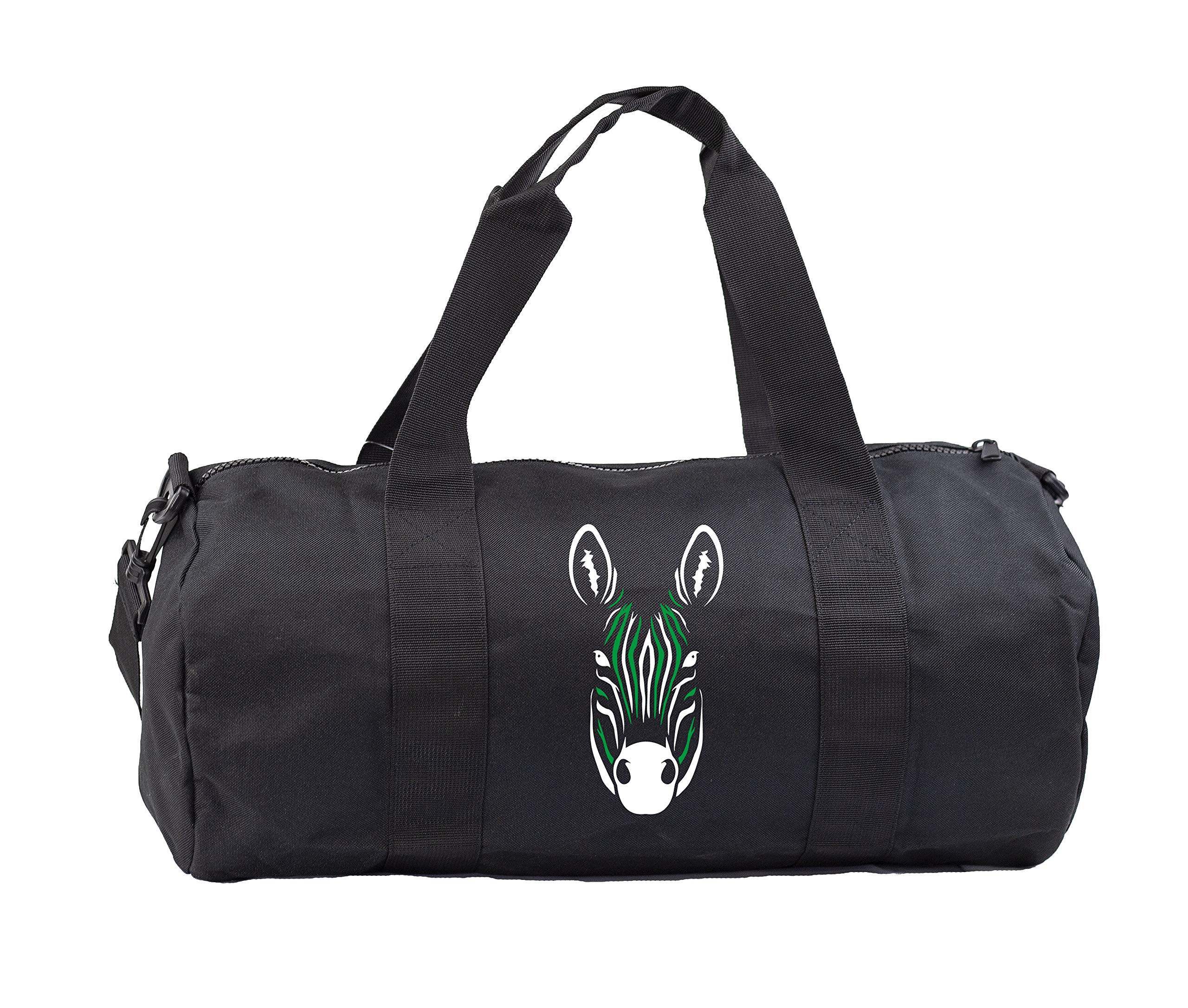 Zebra face Gymwear Gym Duffle Cylinder Uniform Kit Bag 50 x 25 x 25cm 20 litres