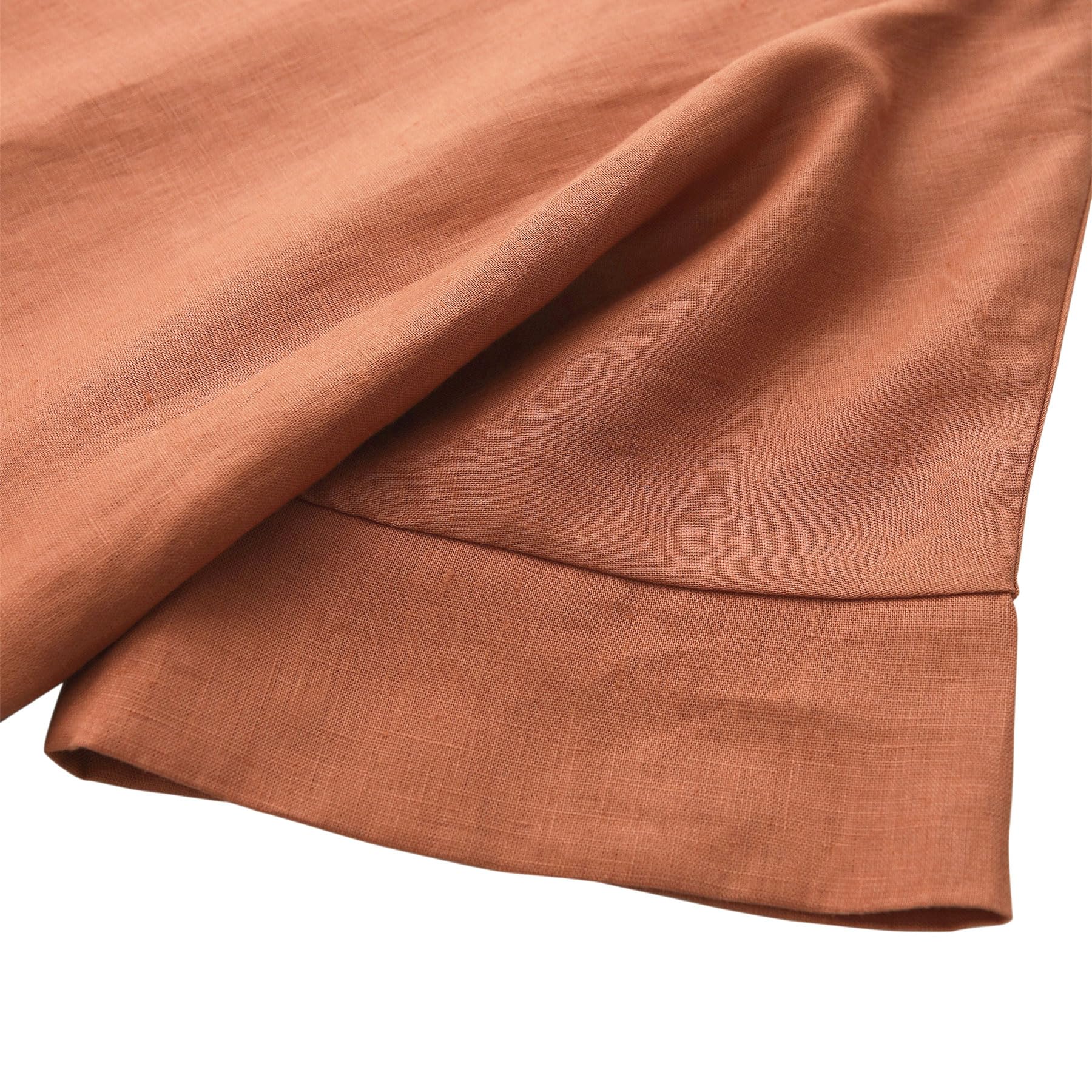 Amazhiyu Camicette da donna in 100% lino, girocollo, a maniche corte, casual, estive