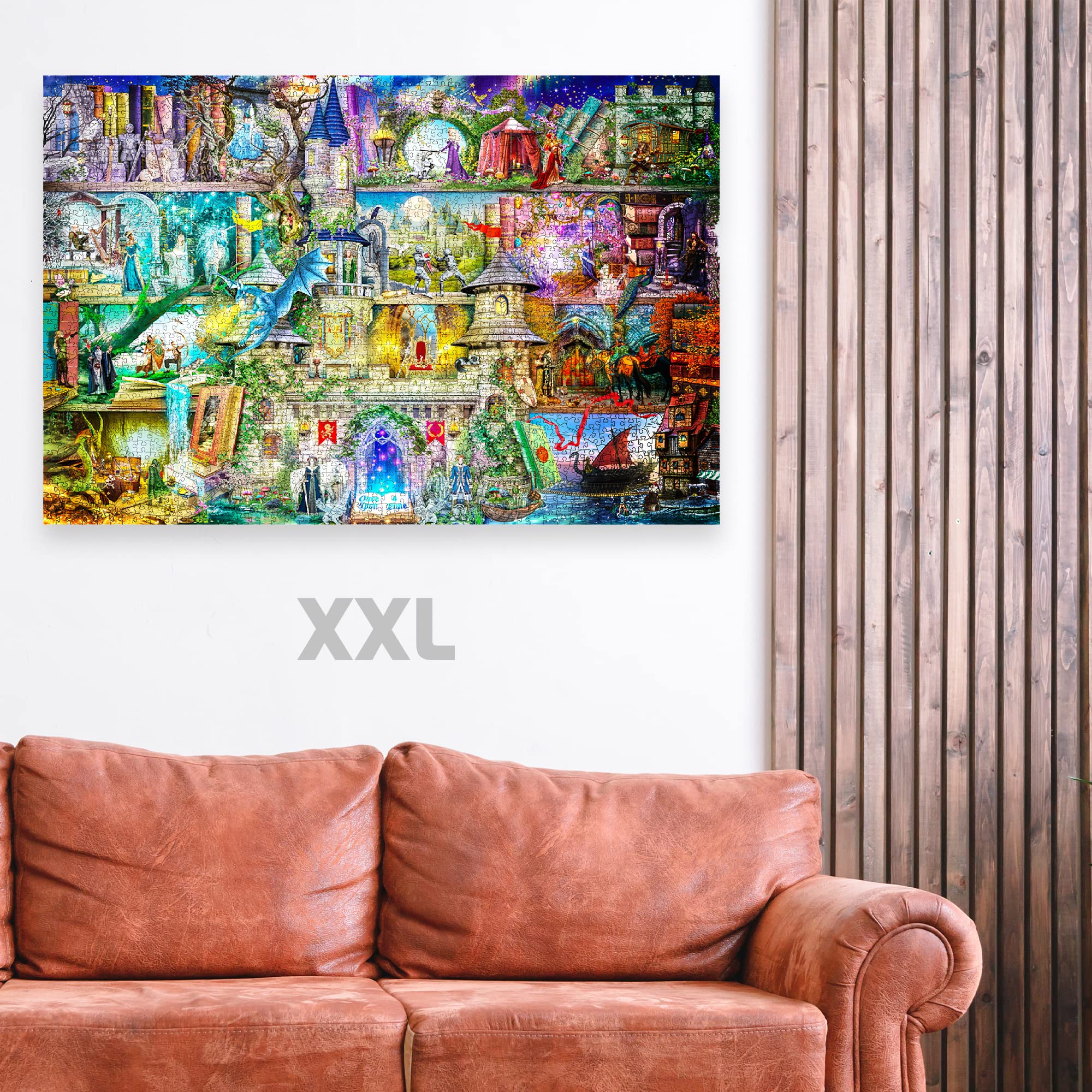 Wooden.City 2000 Elementów Drewniane Puzzle - Zabawka I Unikalne Puzzle Dla Dzieci I Dorosłych - Piękna Układanka Z Układanką Z Niezwykłymi Kawałkami Zwierząt - Puzzli - Idealny Prezent Urodzinowy