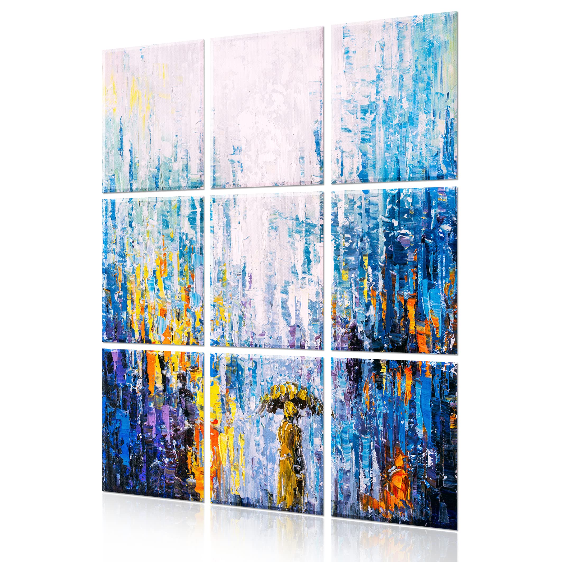 bpa 9 Pack Acoustic Wall Art Panel. 35"x 47" Decorative Sound Absorbing Panel,Acoustical Soundproof Wall Panels,Better Acoustic than foam, Suitable for Recording Studio Acoustical Treatments.