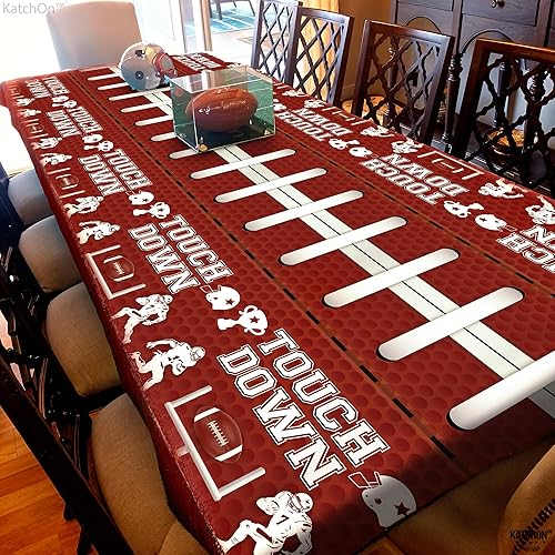 Miniatura 5 de KatchOn, XtraLarge - Paquete de 3 manteles de fútbol, 108 x 54 pulgadas, fundas desechables para mesa de fútbol para decoraciones de mesa de fútbol,