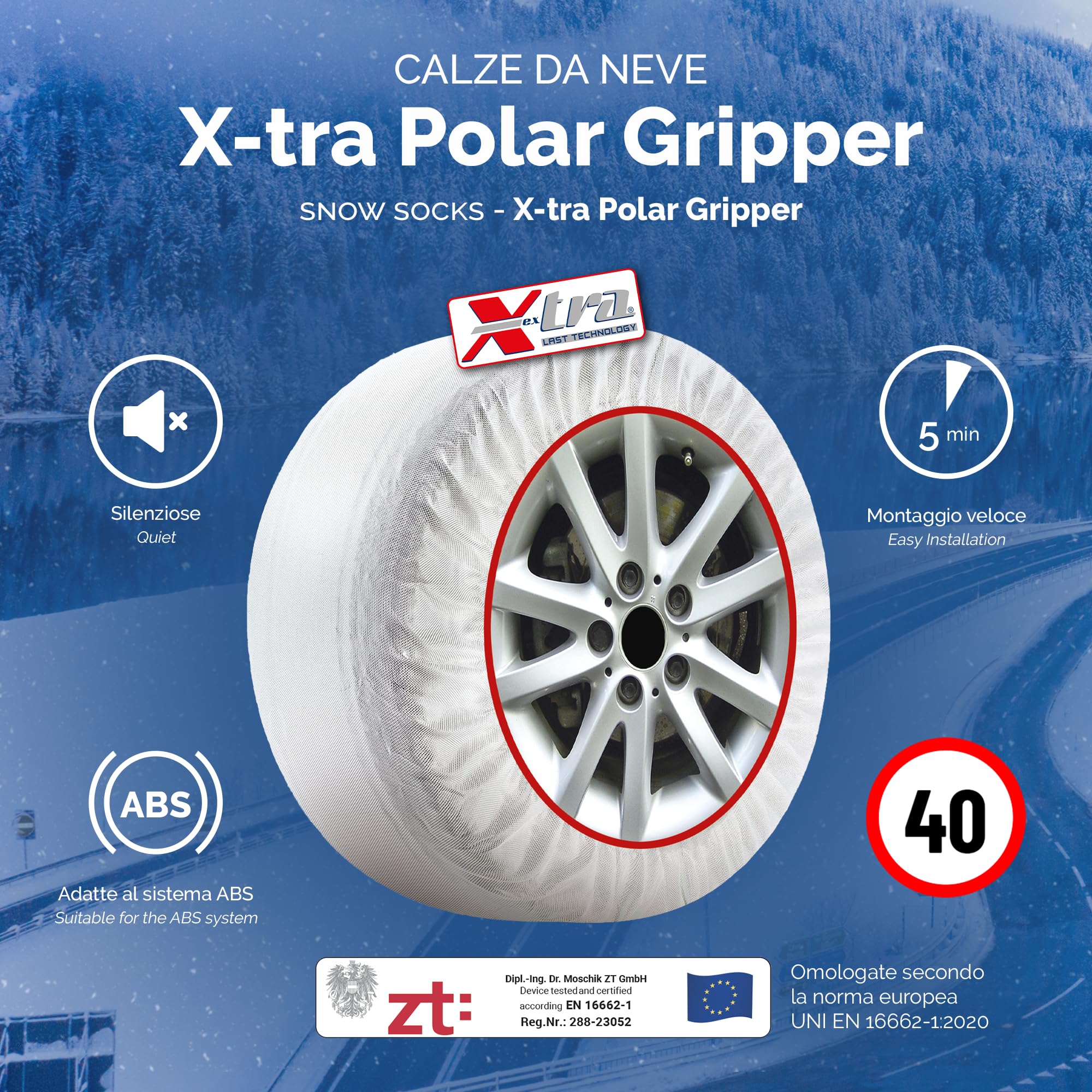 Cadenas De Tela Goodyear Snow Socks Star Gripper Italy Approved EN