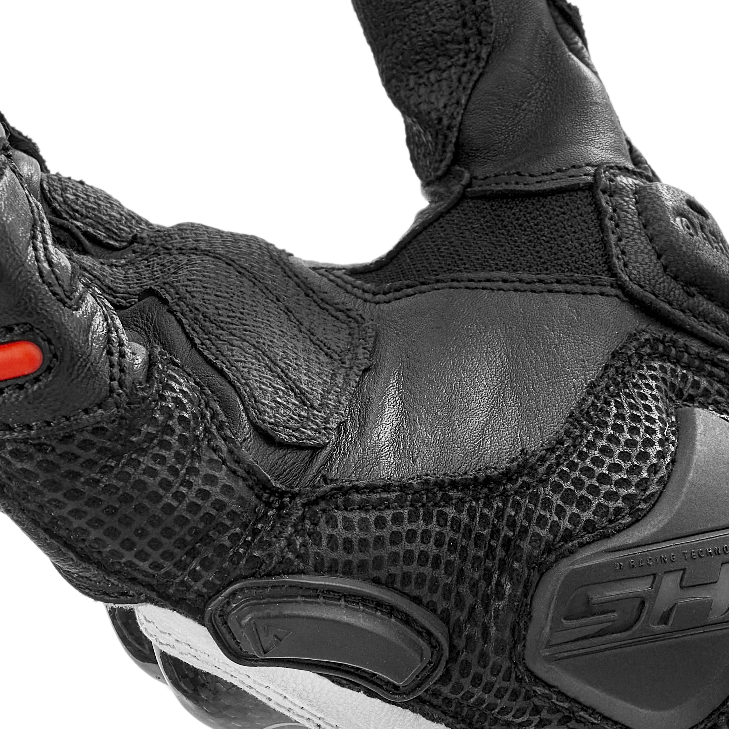 SHIMA RS-3 Motorrad Handschuhe Damen Leder Lange Sommer Motorradhandschuhe Schutz Touchscreen Touren Lederhandschuhe Motorcycle Belüftet Verstärkt Scheibenwischer (Damen, Rosa, XS)