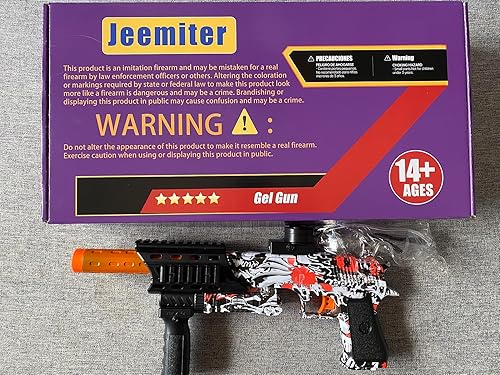 Miniatura 7 de Pistola de bolas de gel, pistola automática de bolas de gel, segura para patio trasero y juego de disparos al aire libre, la pistola de bolas de