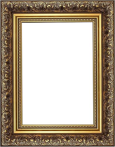 Miniatura 1 de Paintings Frames - Marco de fotos con simulación de ornamentos antiguos, con una hoja de plexiglás irrompible de alta claridad, estilo barroco